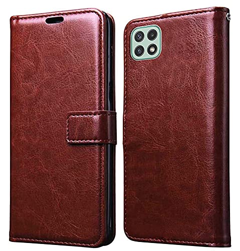 Samsung Galaxy A22 5G Leather Flip Cover - Shop authentic Indian Electronics by Havein