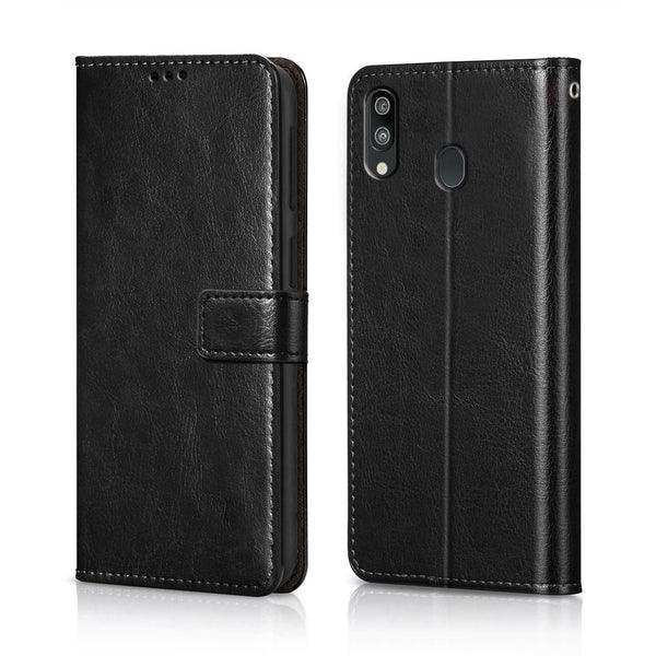 Samsung Galaxy M20 Leather Flip Cover - Shop authentic Indian Electronics by Havein