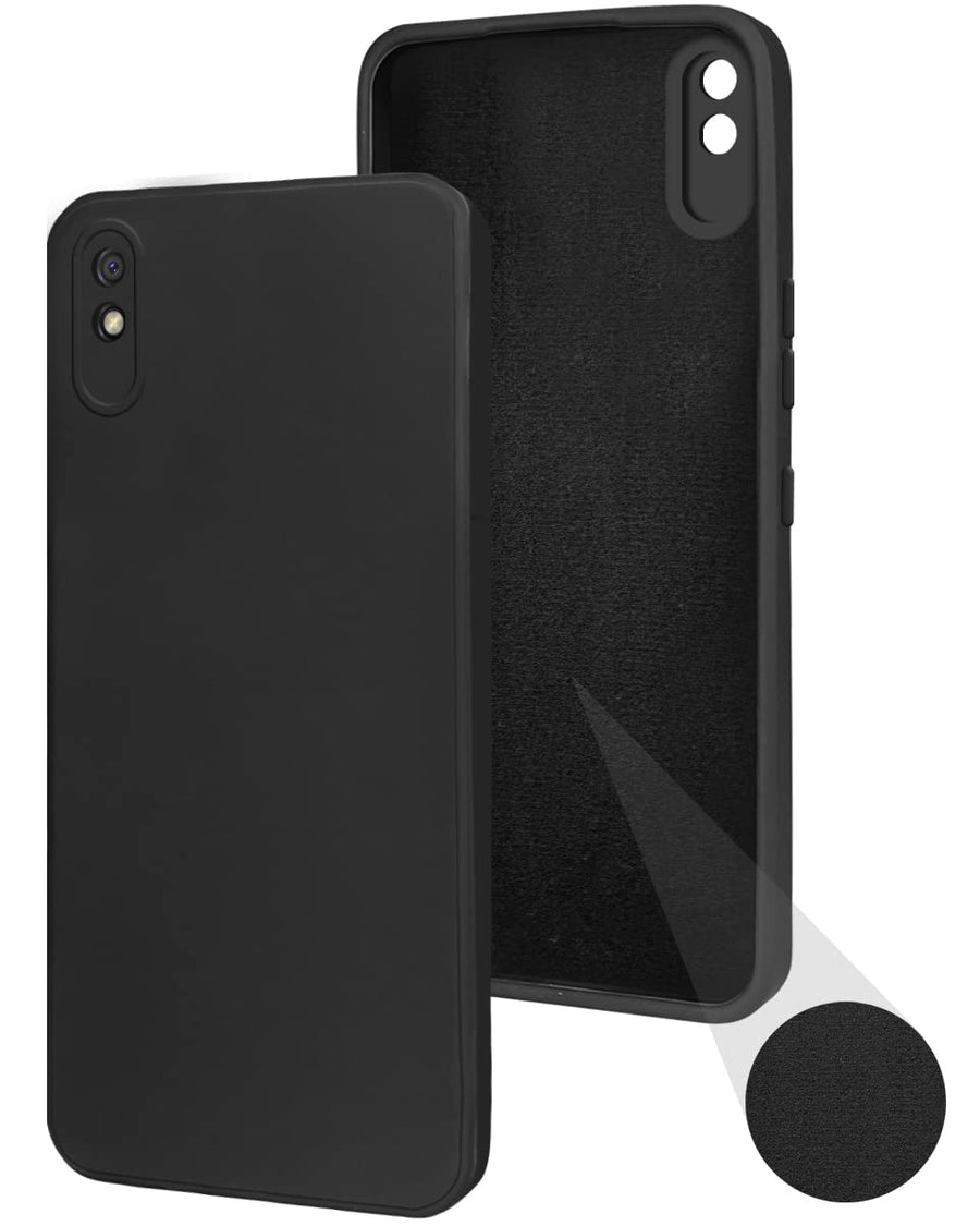 Mi Redmi 9A-9I Back Cover (Silicone + Inner Side Cloth) - Shop authentic Indian Electronics by Havein