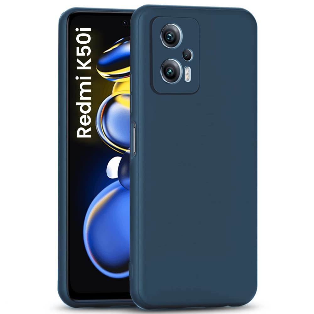 Mi Redmi K50I Back Cover (Silicone + Inner Side Cloth) - Shop authentic Indian Electronics by Havein