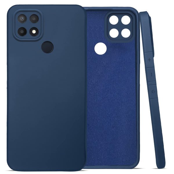 Oppo A15 Back Cover (Silicone + Inner Side Cloth) - Shop authentic Indian Electronics by Havein