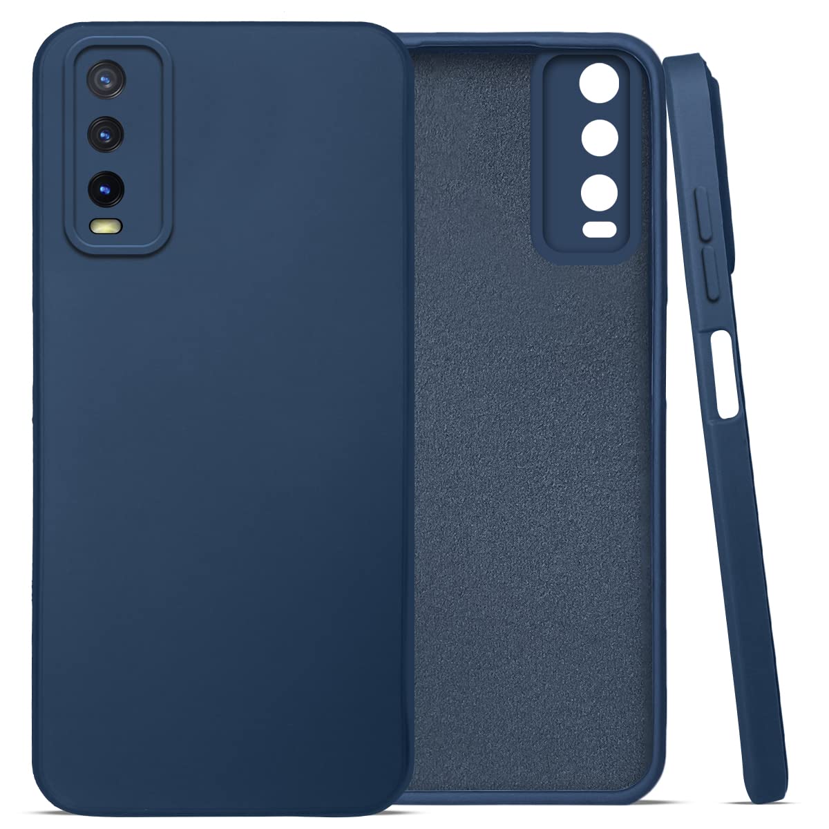 Vivo Y20-Y20i Back Cover (Silicone + Inner Side Cloth) - Shop authentic Indian Electronics by Havein