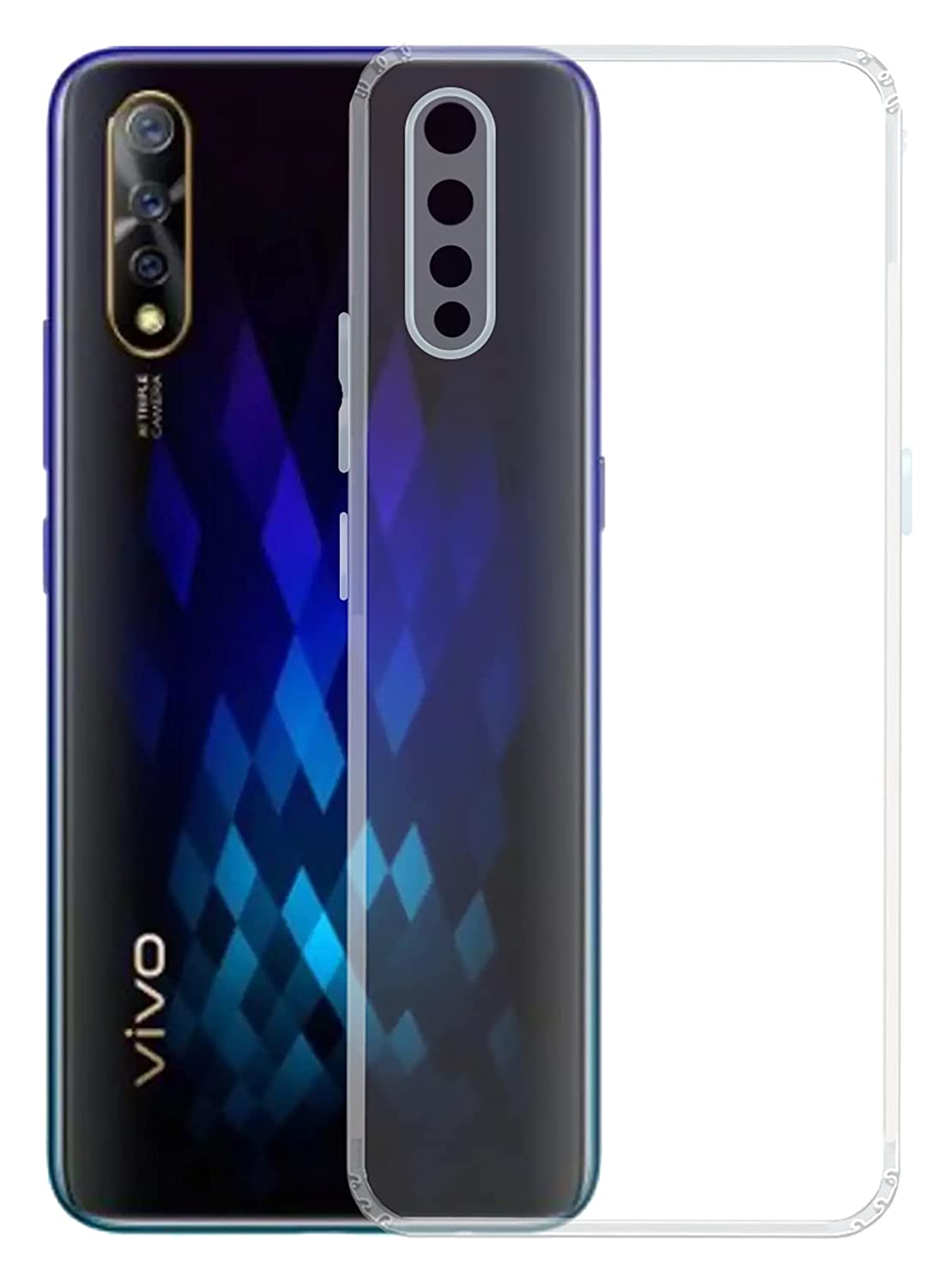 Vivo S1 Transparent Soft Silicone TPU Back Cover - Shop authentic Indian Electronics by Havein
