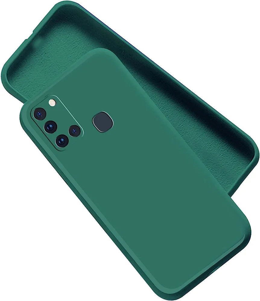 Samsung A21s Silicone + Cloth Back Cover - Shop authentic Indian Electronics by Havein