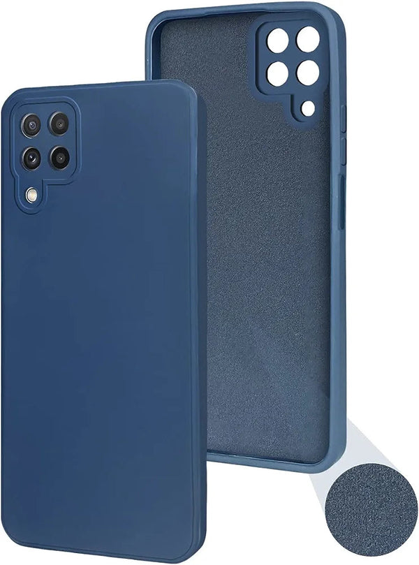 Samsung A22(4G) Silicone + Cloth Back Cover - Shop authentic Indian Electronics by Havein