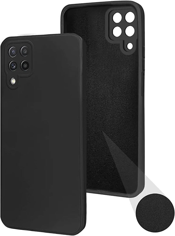 Samsung A22(4G) Silicone + Cloth Back Cover - Shop authentic Indian Electronics by Havein