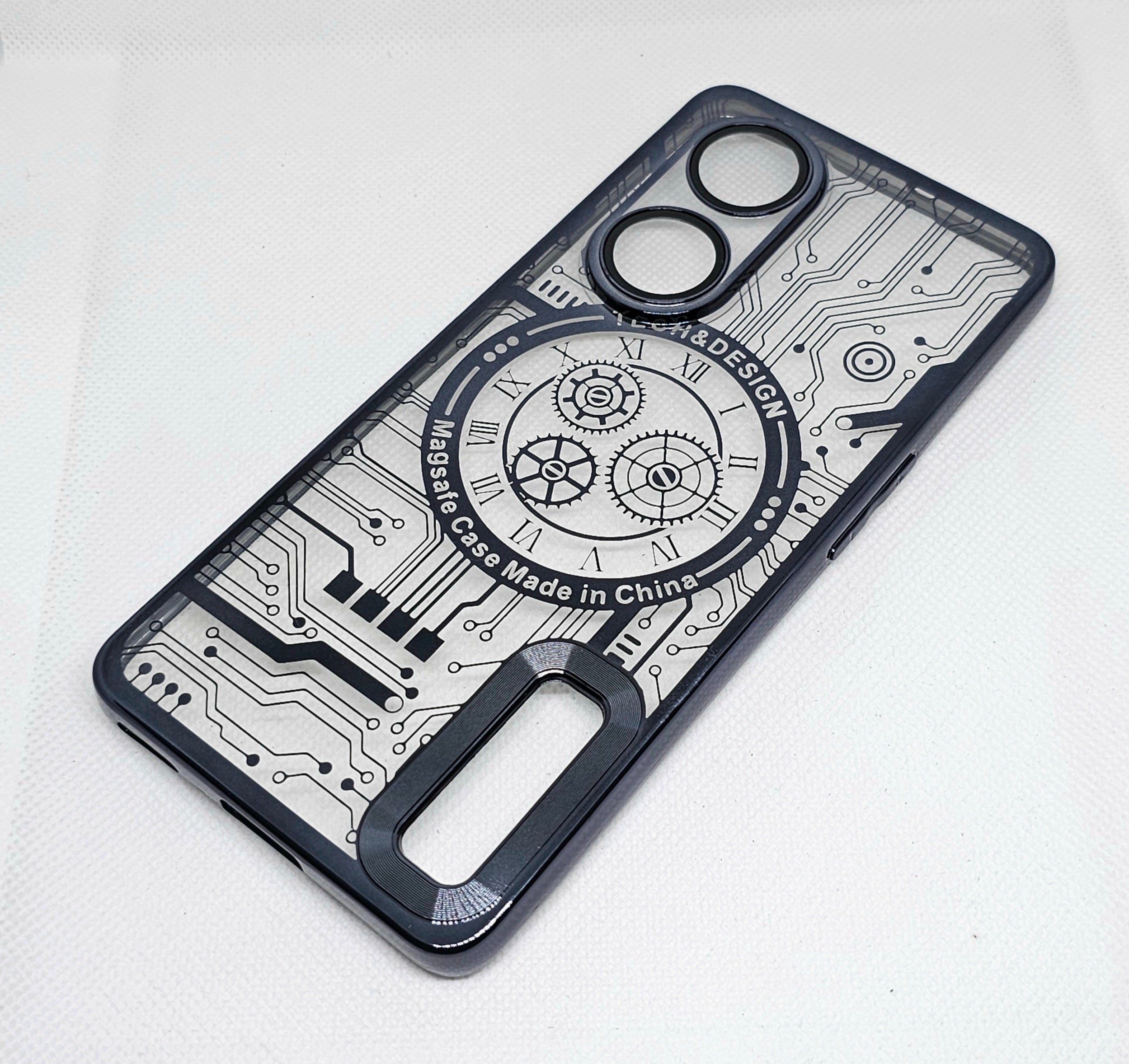 Oppo Reno 8T  Back Cover with CD Watch Machine Design - Shop authentic Indian Electronics by Havein