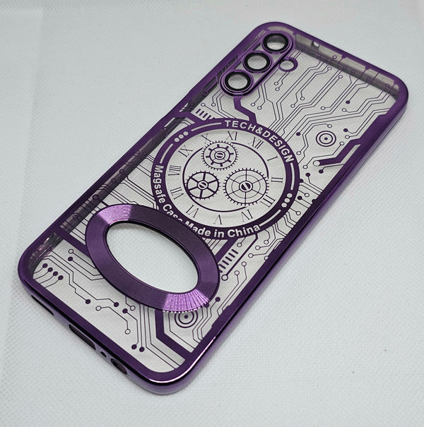 Samsung A14 (5G)Back Cover with CD Watch Machine Design - Shop authentic Indian Electronics by Havein