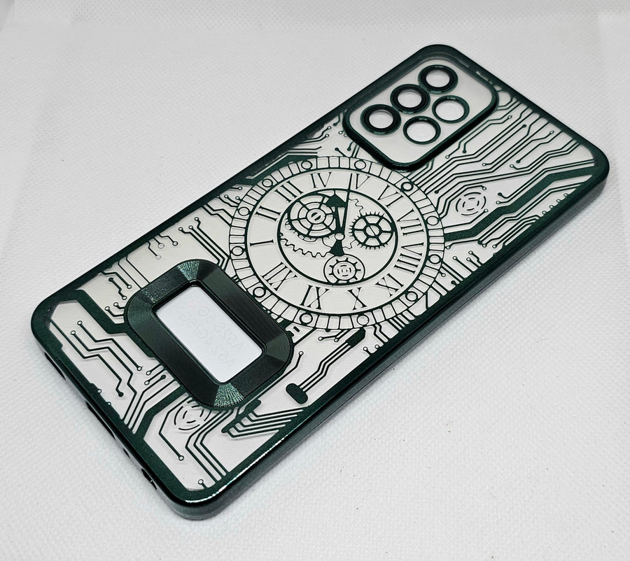 Samsung A52  Back Cover with CD Watch Machine Design - Shop authentic Indian Electronics by Havein