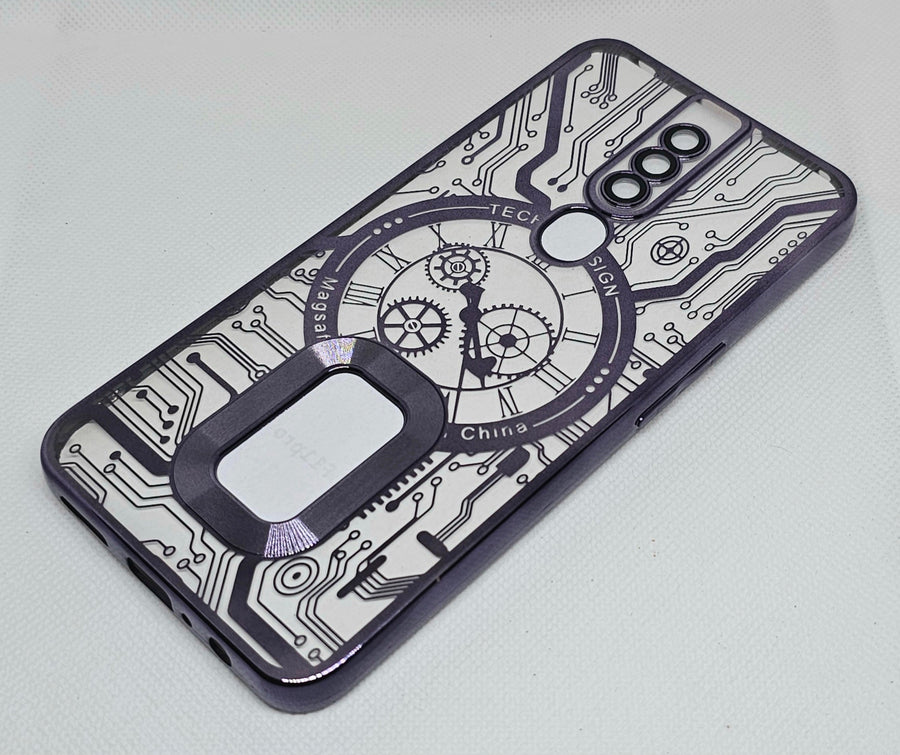 Oppo F11 pro  Back Cover with CD Watch Machine Design - Shop authentic Indian Electronics by Havein