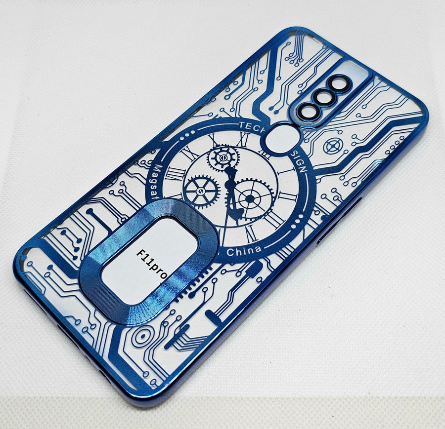 Oppo F11 pro  Back Cover with CD Watch Machine Design - Shop authentic Indian Electronics by Havein