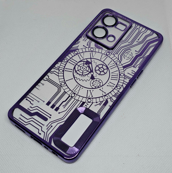 Oppo F21 Pro (4G) Back Cover with CD Watch Machine Design - Shop authentic Indian Electronics by Havein