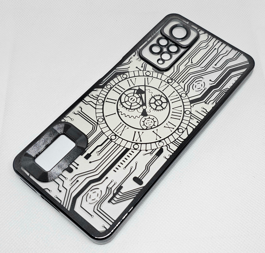 Mi Note 11 Pro  Back Cover with CD Watch Machine Design - Shop authentic Indian Electronics by Havein