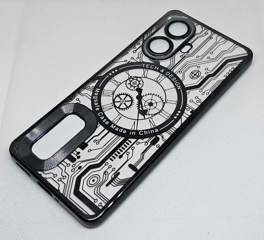 Realme 10 Pro Plus Back Cover with CD Watch Machine Design - Shop authentic Indian Electronics by Havein