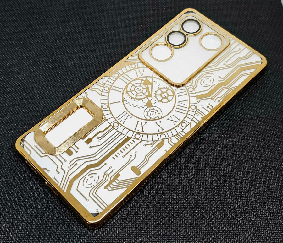 Vivo V27/V27 Pro Back Cover with CD Watch Machine Design - Shop authentic Indian Electronics by Havein