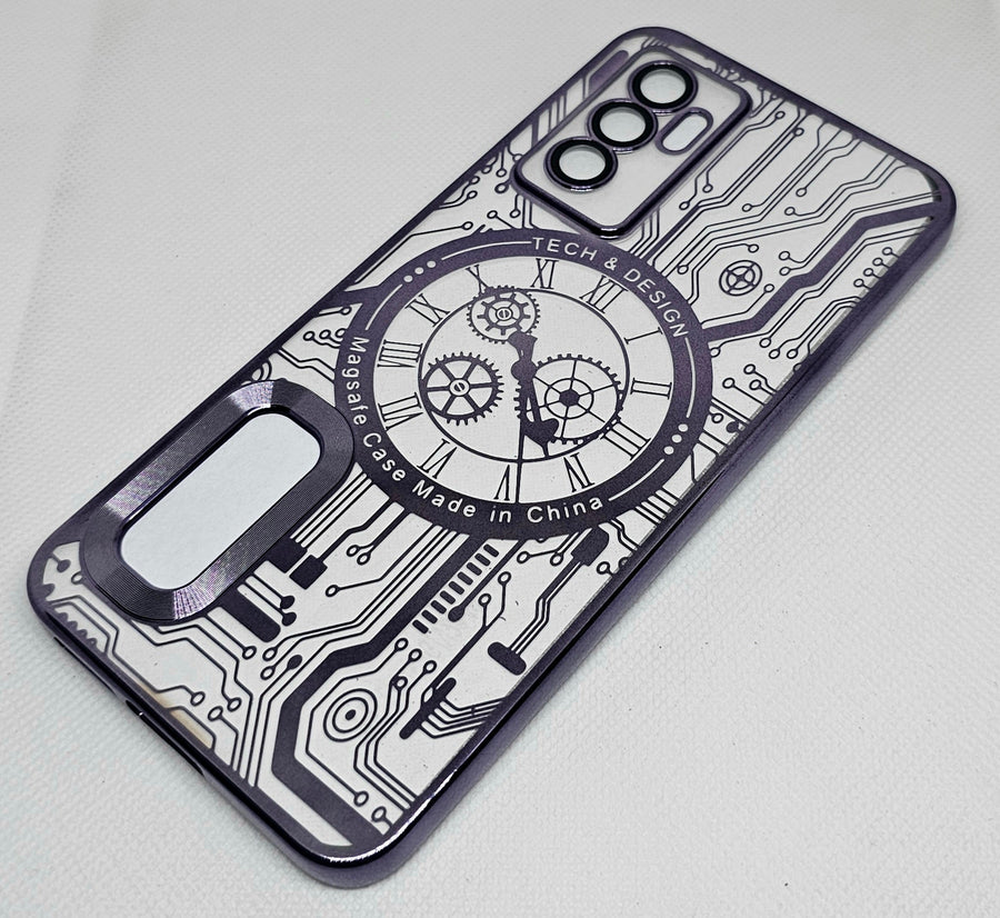 Vivo V23 E / Y75 (4G)  Back Cover with CD Watch Machine Design - Shop authentic Indian Electronics by Havein