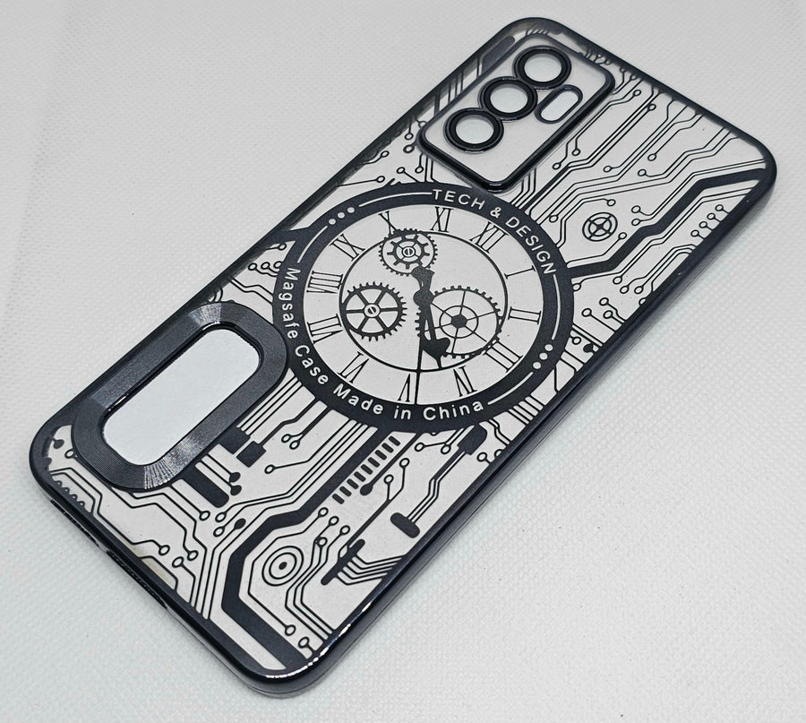 Vivo V23 E / Y75 (4G)  Back Cover with CD Watch Machine Design - Shop authentic Indian Electronics by Havein