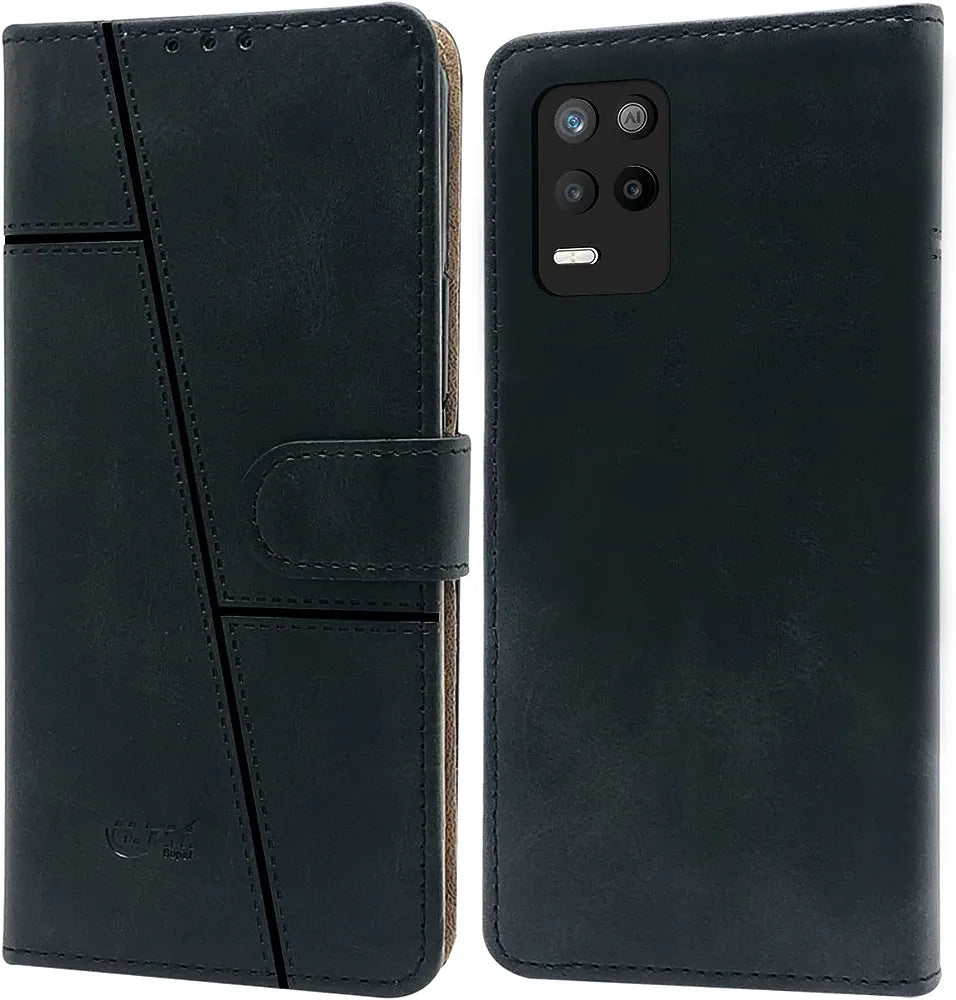 Realme 8 (5G)/ Realme 9(5G) Leather Flip Cover - Shop authentic Indian Electronics by Havein