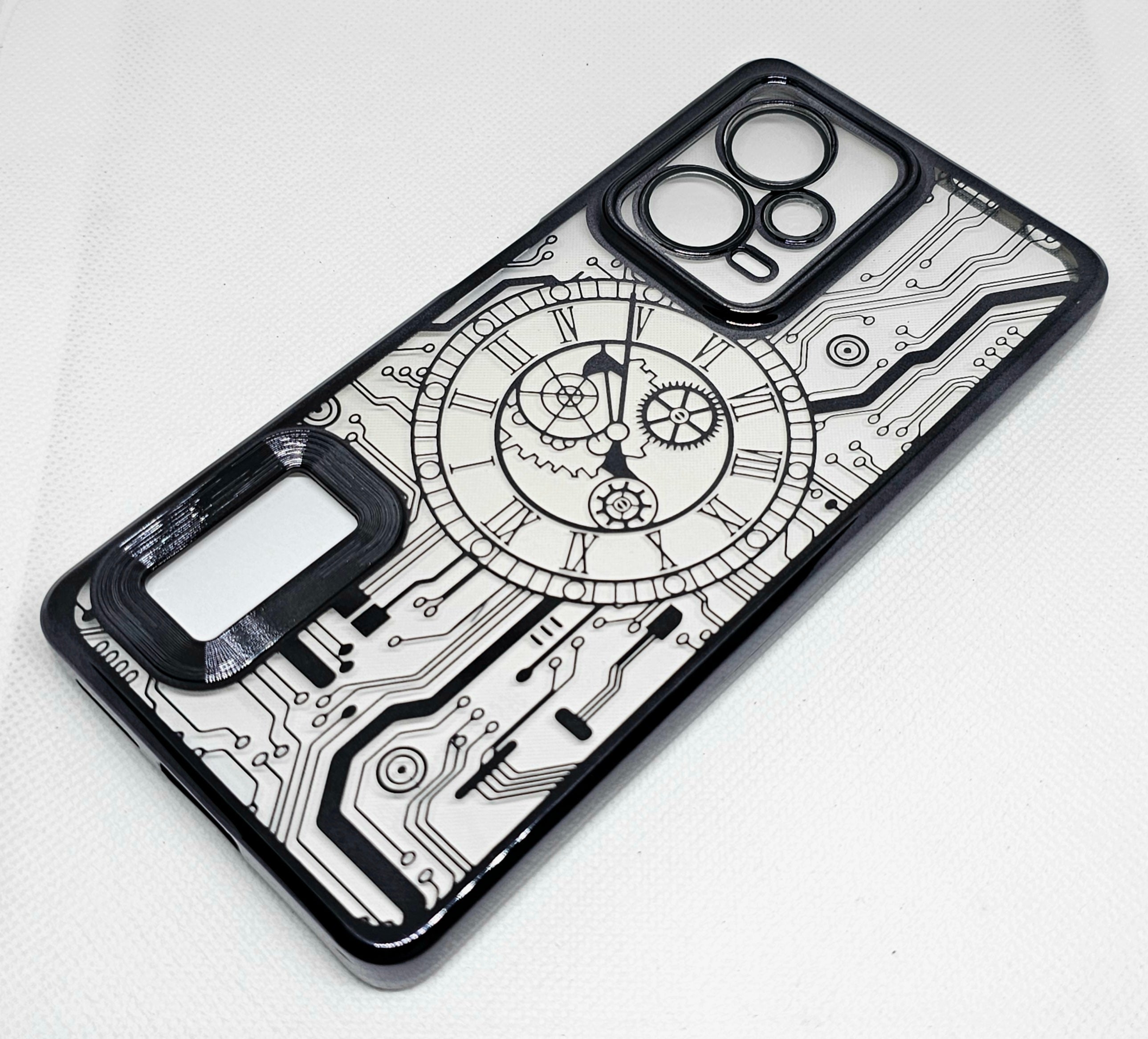 Mi Note 12 pro Plus CD Watch Machine Design Back Cover - Shop authentic Indian Electronics by Havein