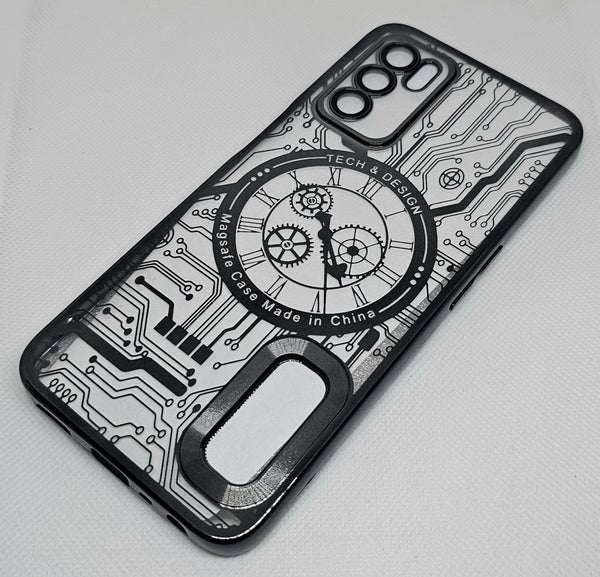 Oppo A16  CD Watch Machine Design Back Cover - Shop authentic Indian Electronics by Havein