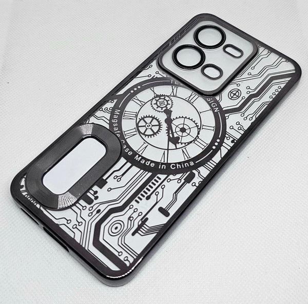 Vivo V25 CD Watch Machine Design Back Cover - Shop authentic Indian Electronics by Havein