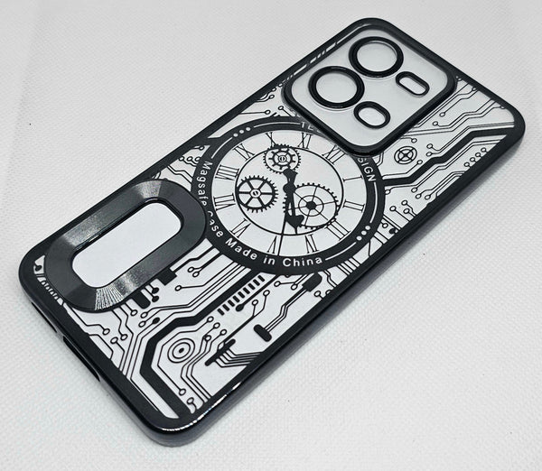 Vivo V25 CD Watch Machine Design Back Cover - Shop authentic Indian Electronics by Havein