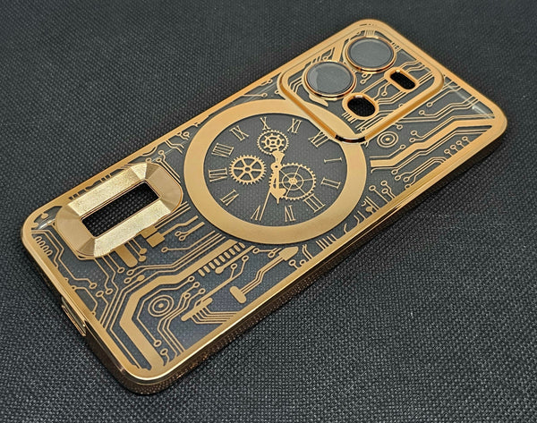 Vivo V25 CD Watch Machine Design Back Cover - Shop authentic Indian Electronics by Havein