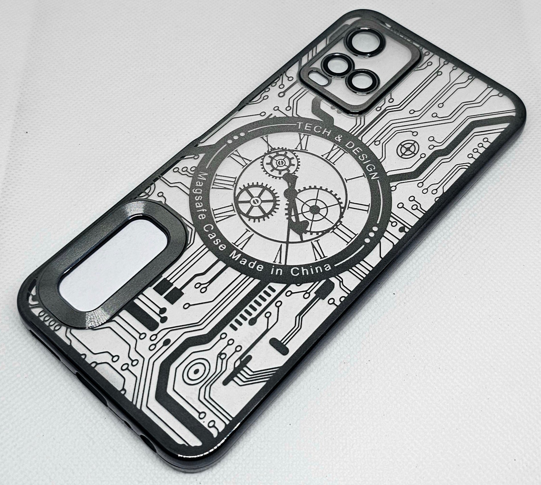 Vivo Y21/Y33s  CD Watch Machine Design Back Cover - Shop authentic Indian Electronics by Havein