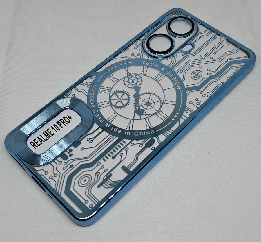 Realme 10 Pro Plus Back Cover with CD Watch Machine Design - Shop authentic Indian Electronics by Havein