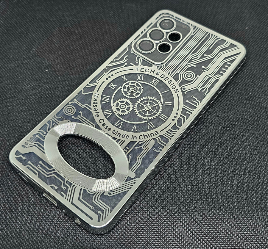Samsung A52  Back Cover with CD Watch Machine Design - Shop authentic Indian Electronics by Havein