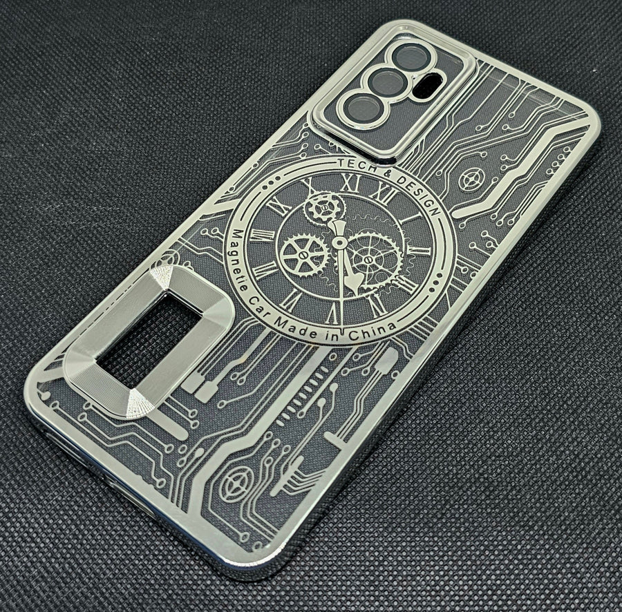 Vivo V23 E / Y75 (4G)  Back Cover with CD Watch Machine Design - Shop authentic Indian Electronics by Havein