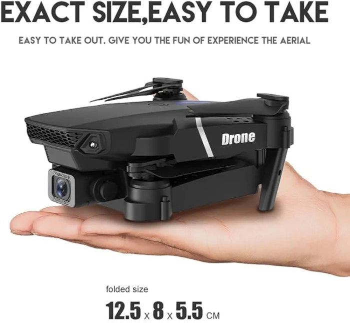 Drone Camera With 4K Mini HD Camera with Wide Angle  fold able wings - Shop authentic Indian Electronics by Havein