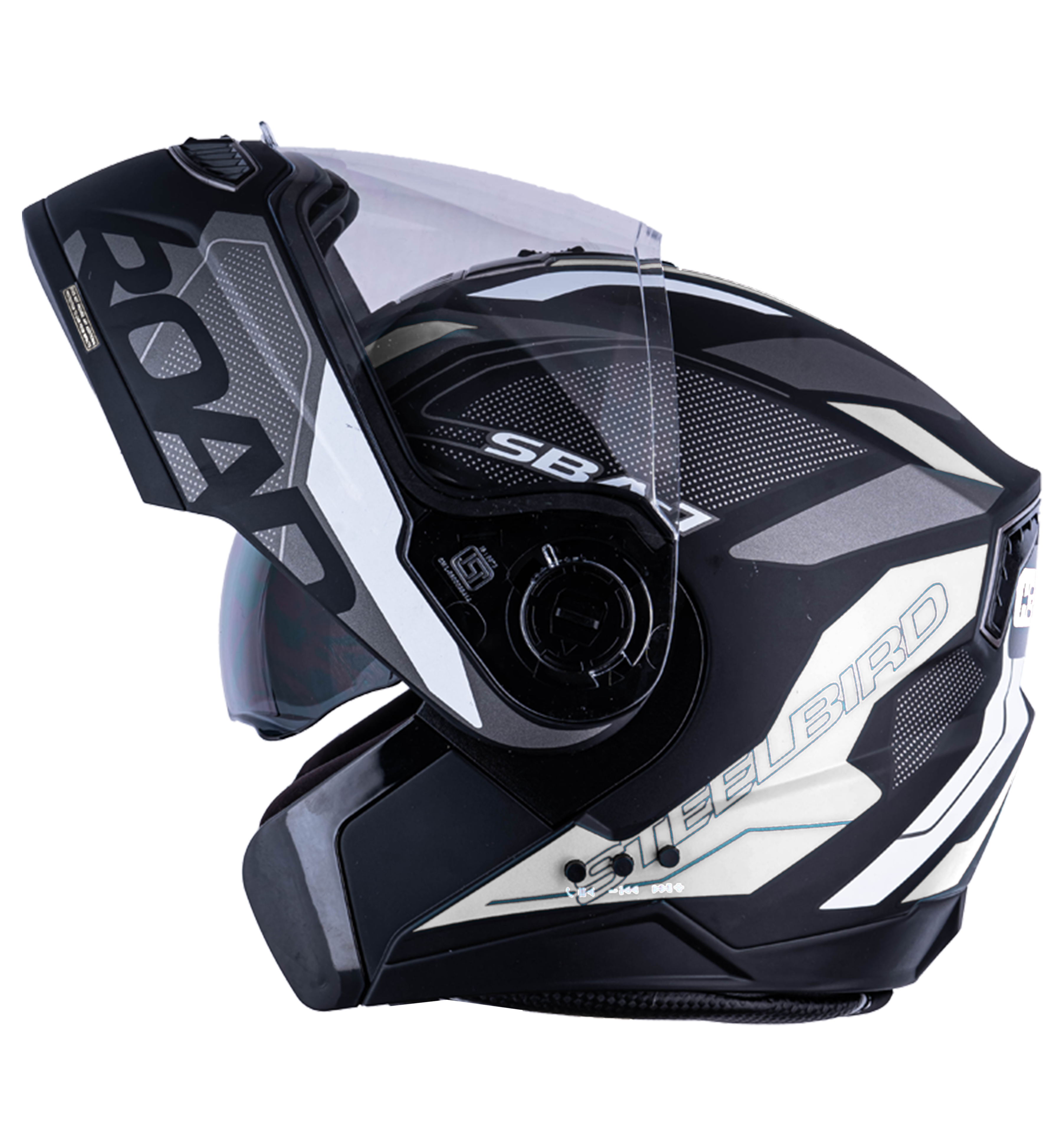 N2 Air Road Grey Smart Bluetooth Flip-up Double Visor Helmet - Shop authentic Indian Auto Accessories by HeadFox innovations