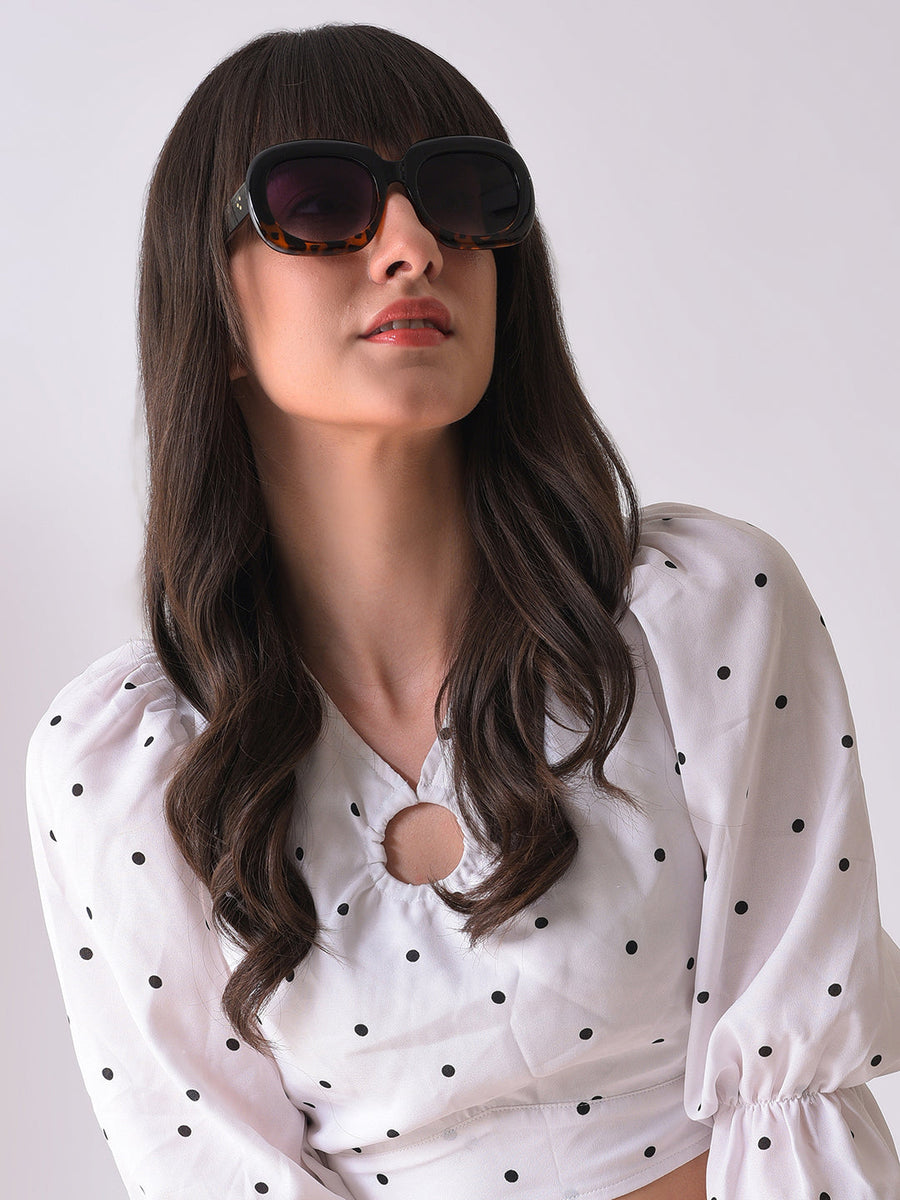 Purple Lens Black Wayfarer Sunglasses - Shop authentic Indian Women's Fashion by Haute Sauce