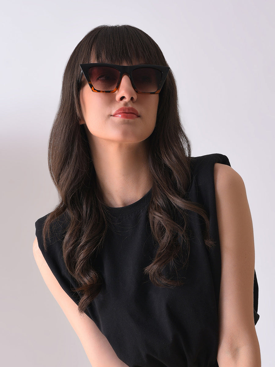 Brown Lens Brown Butterfly Sunglasses - Shop authentic Indian Women's Fashion by Haute Sauce