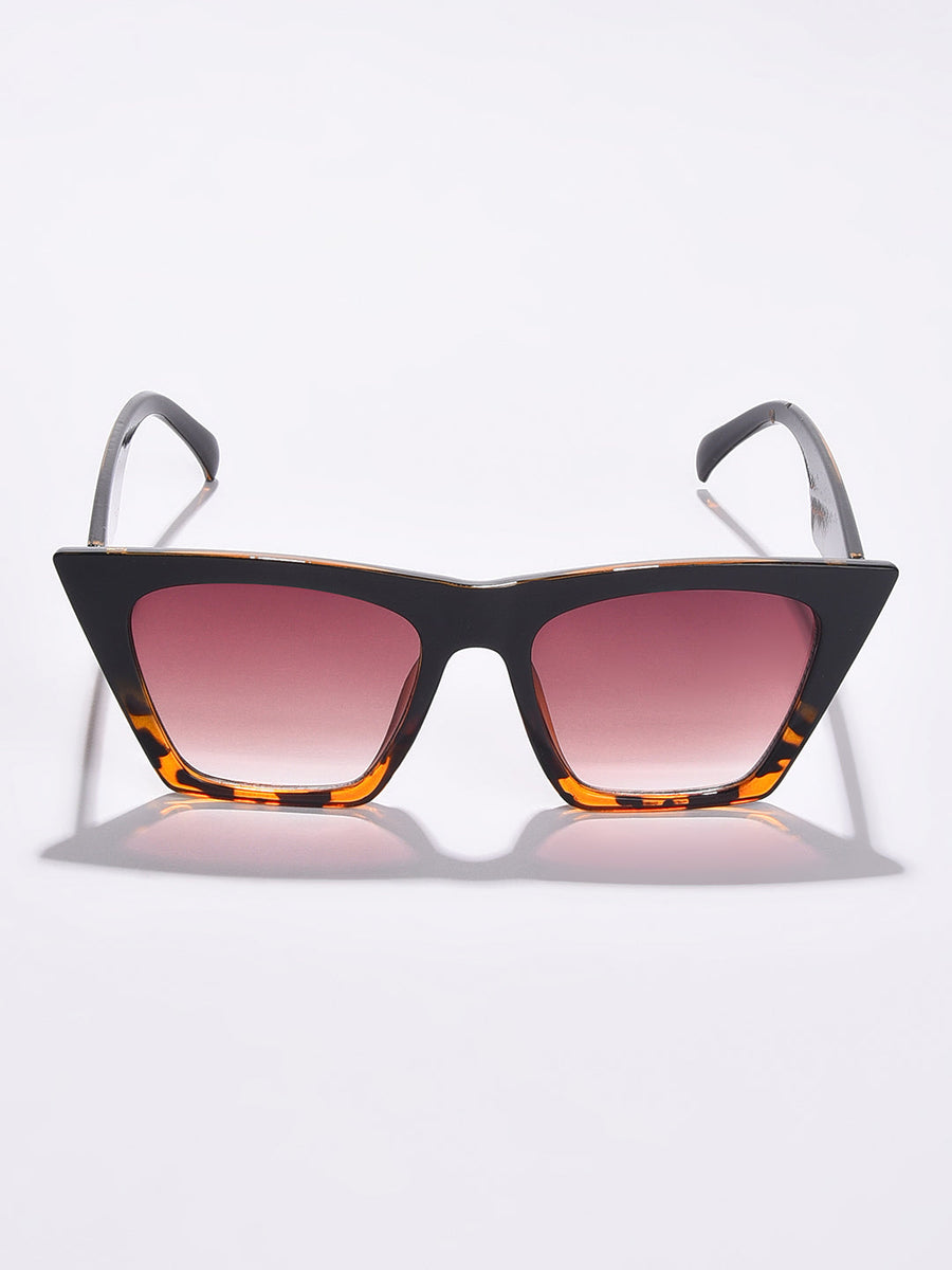 Brown Lens Brown Butterfly Sunglasses - Shop authentic Indian Women's Fashion by Haute Sauce