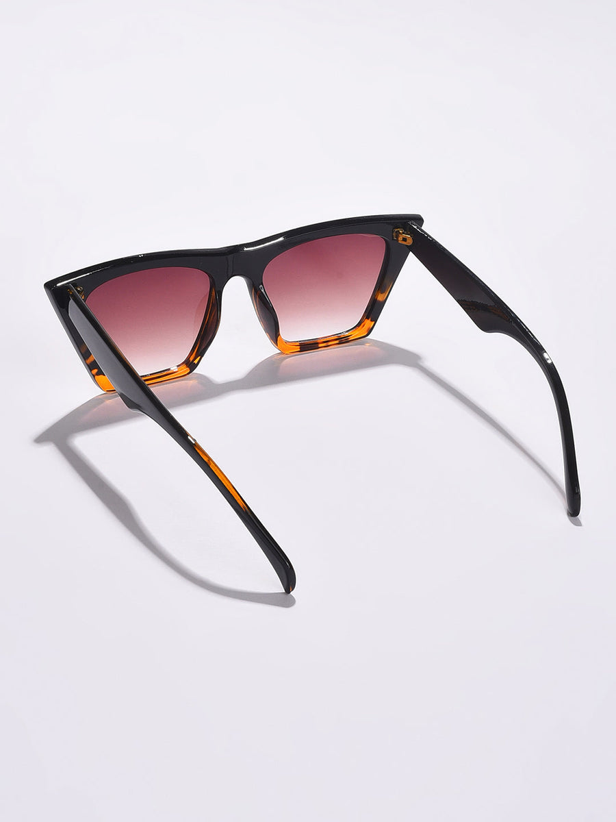 Brown Lens Brown Butterfly Sunglasses - Shop authentic Indian Women's Fashion by Haute Sauce