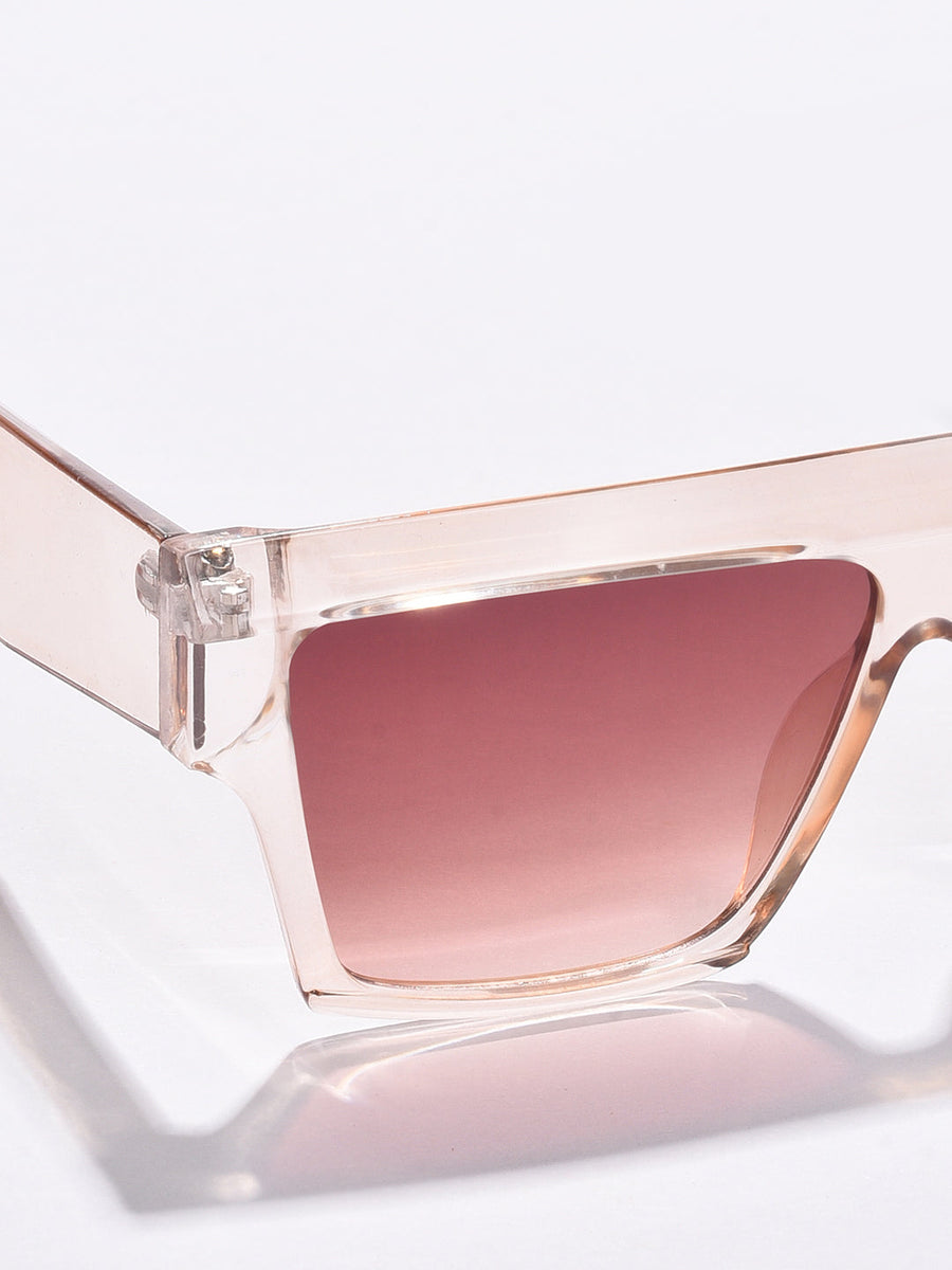 Brown Lens Brown Oversized Sunglasses - Shop authentic Indian Women's Fashion by Haute Sauce