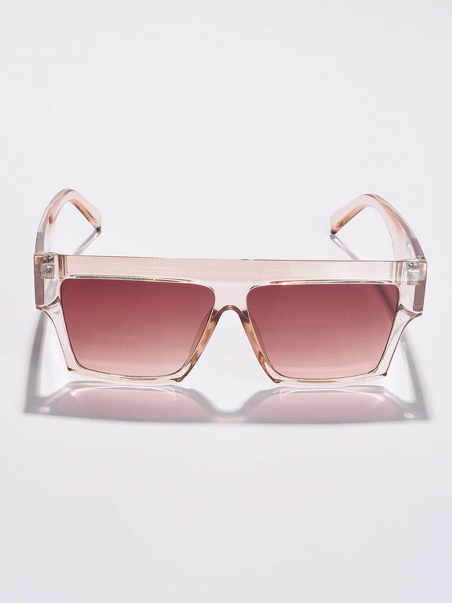 Brown Lens Brown Oversized Sunglasses - Shop authentic Indian Women's Fashion by Haute Sauce