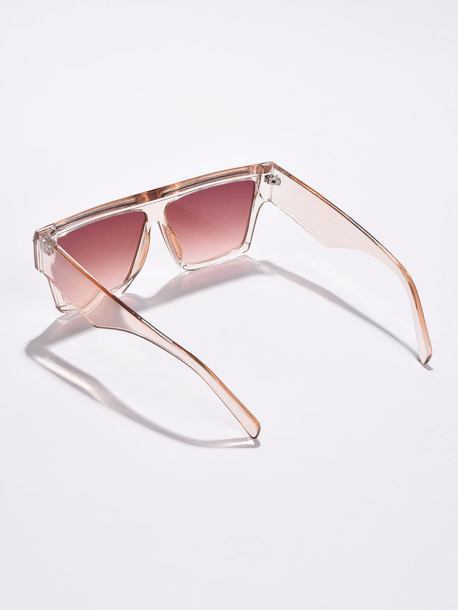 Brown Lens Brown Oversized Sunglasses - Shop authentic Indian Women's Fashion by Haute Sauce