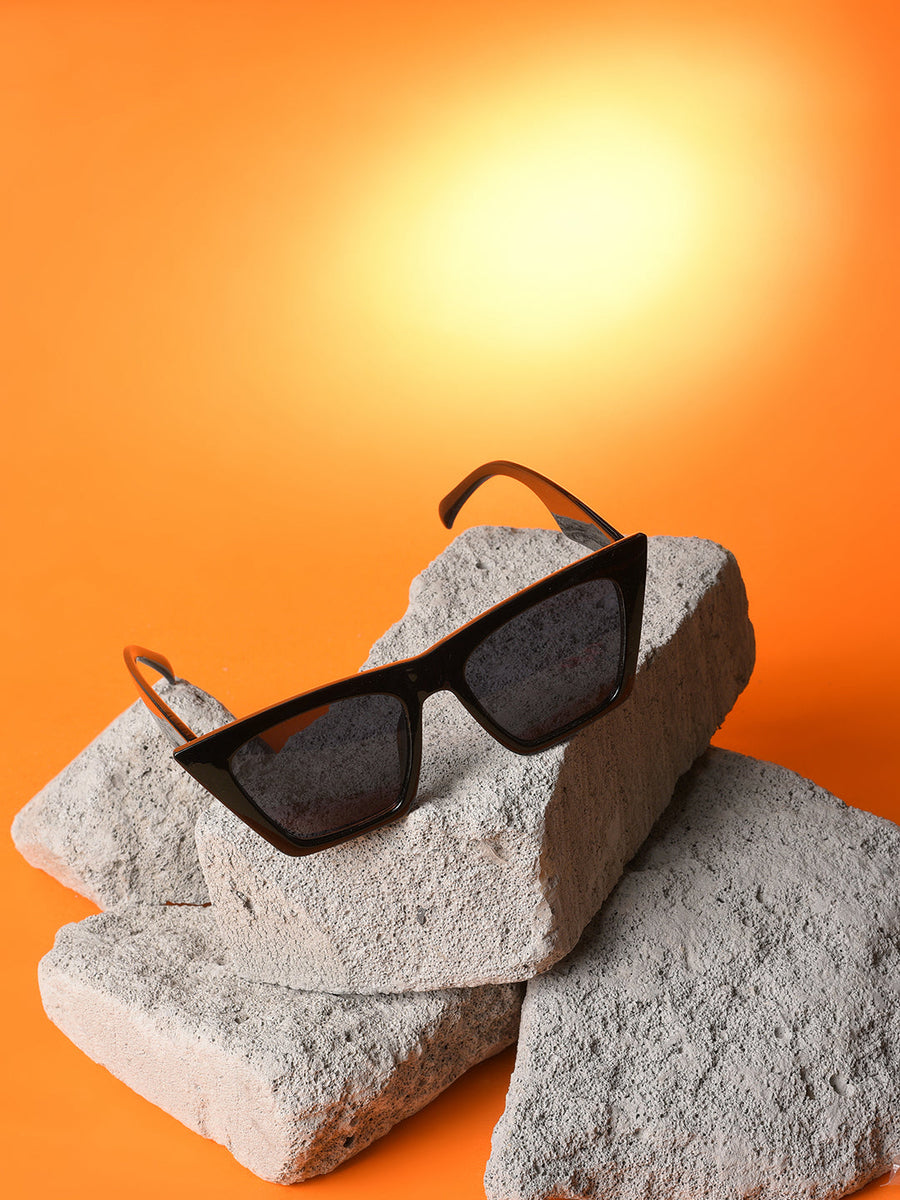 Black Lens Black Butterfly Sunglasses - Shop authentic Indian Women's Fashion by Haute Sauce
