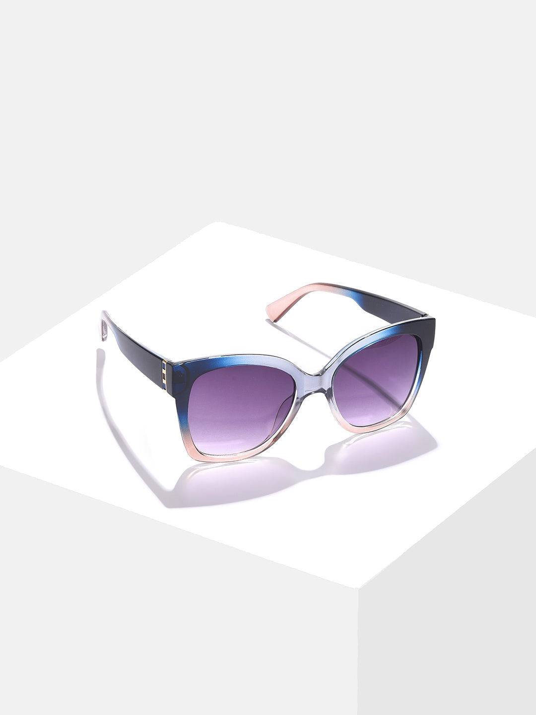 Black Lens Blue Cateye Sunglasses - Shop authentic Indian Women's Fashion by Haute Sauce
