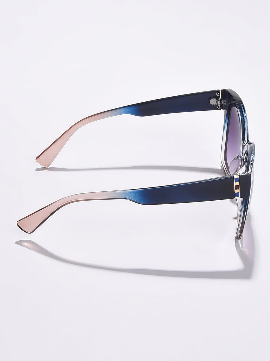 Black Lens Blue Cateye Sunglasses - Shop authentic Indian Women's Fashion by Haute Sauce
