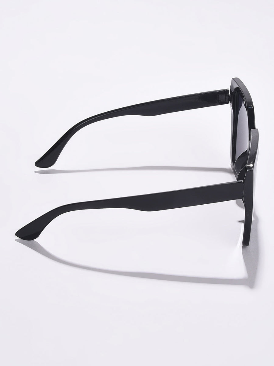 Black Lens Black Oversized Sunglasses - Shop authentic Indian Women's Fashion by Haute Sauce
