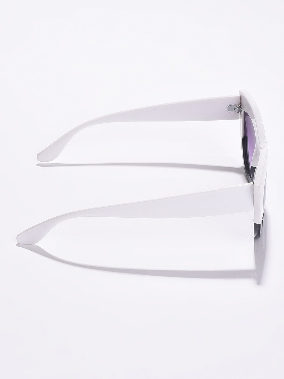 Purple Lens White Cateye Sunglasses - Shop authentic Indian Women's Fashion by Haute Sauce