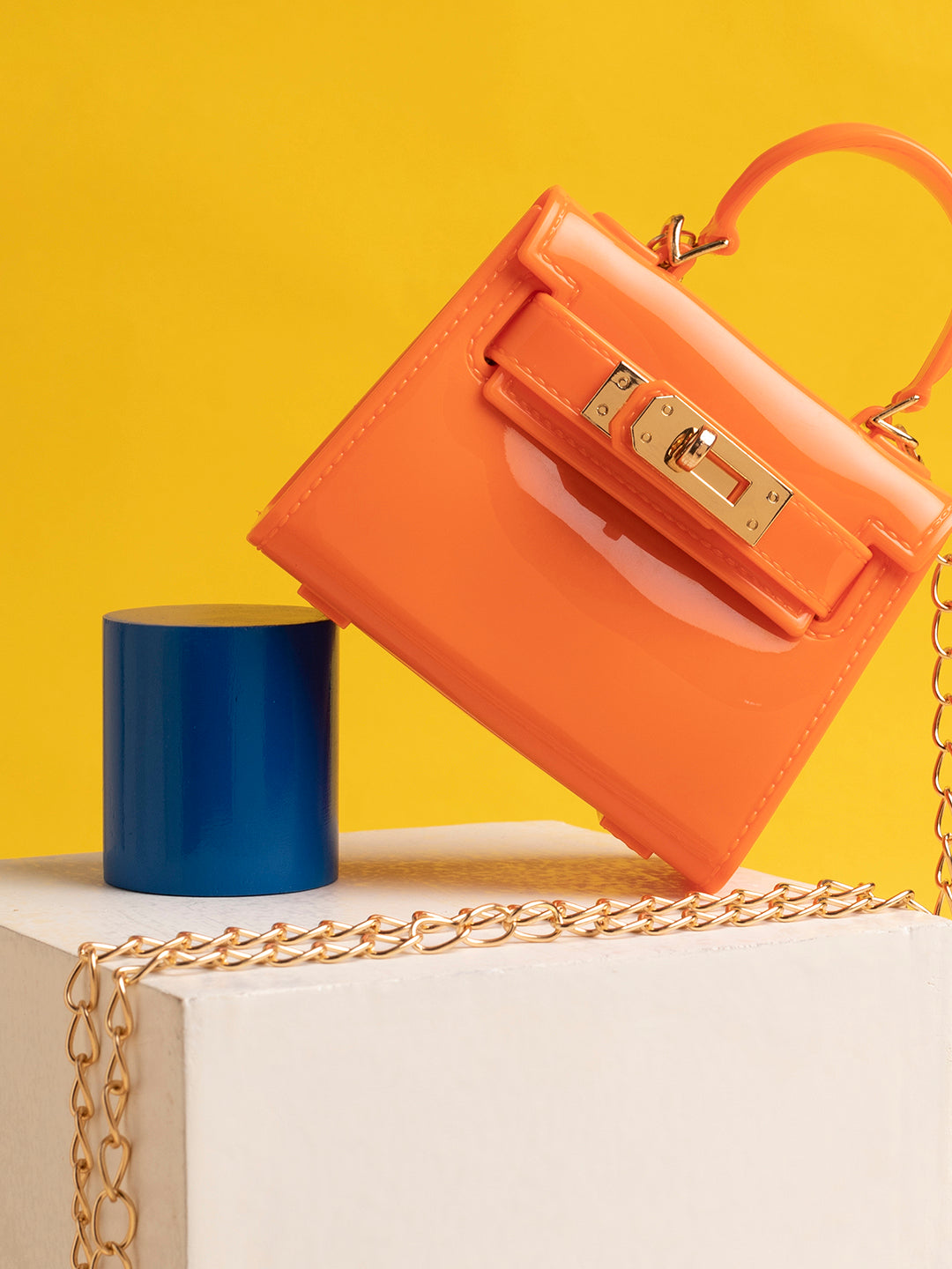 Sunburst Sling Orange Mini Bag - Shop authentic Indian Women's Fashion by Haute Sauce