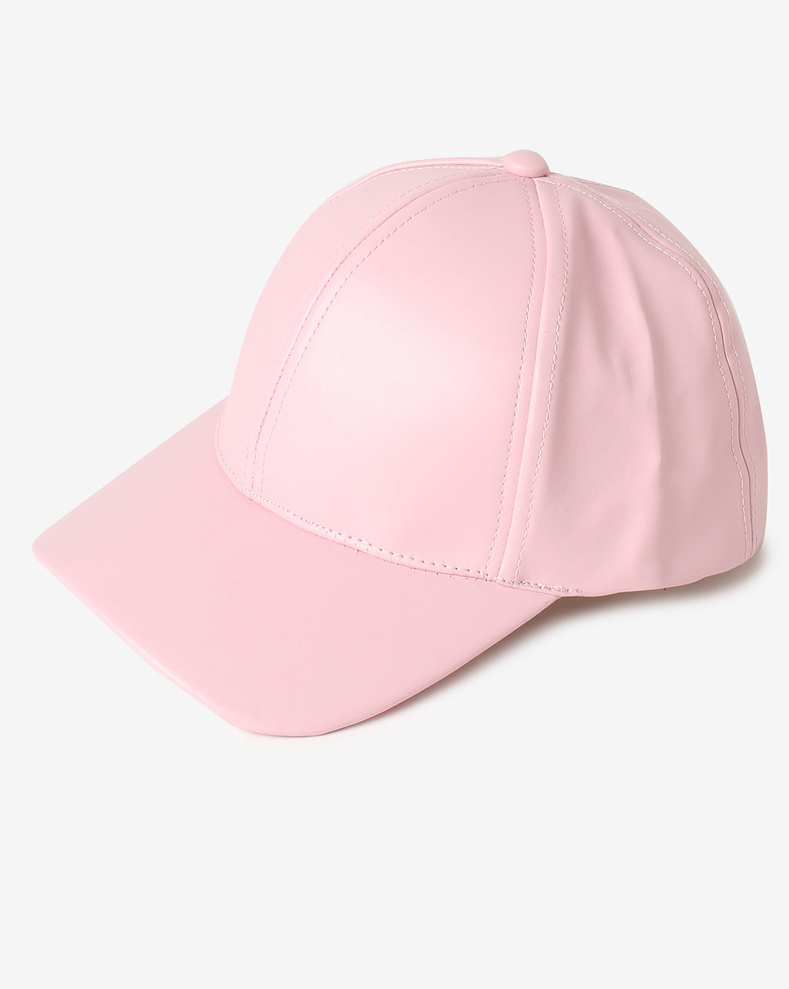 Pink Solid Baseball Cap - Shop authentic Indian Women's Fashion by Haute Sauce