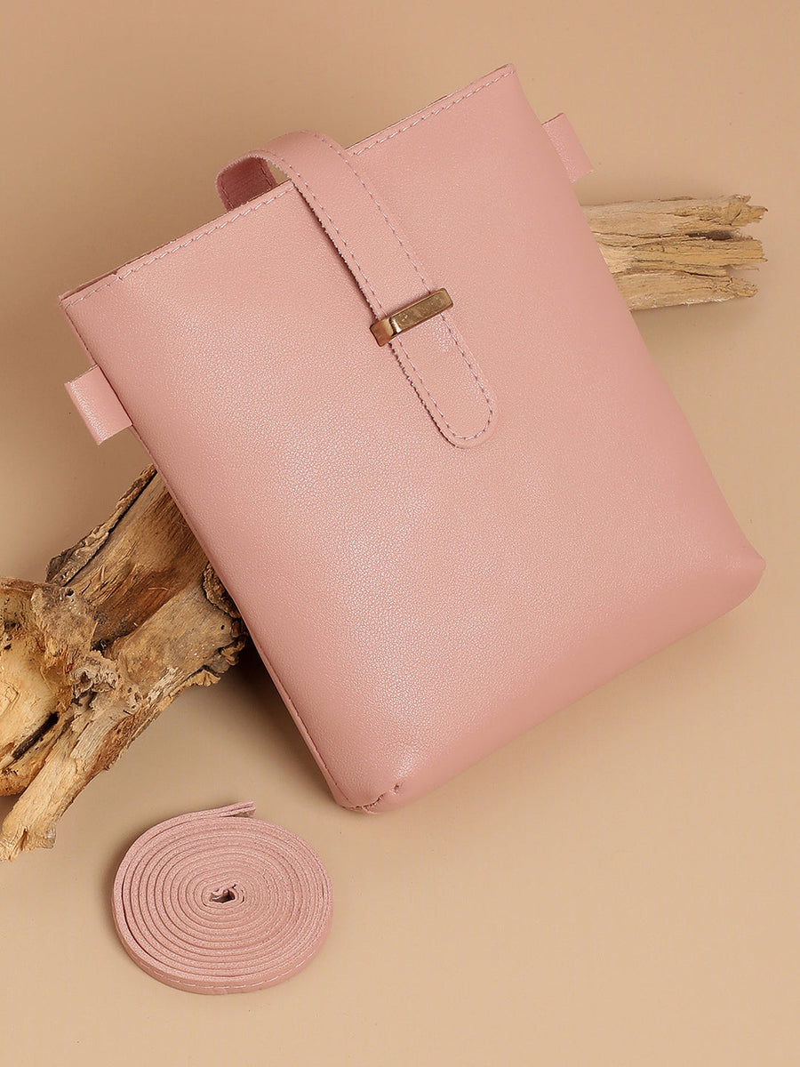 Daisy Pink/Peach Cross Body Bag - Shop authentic Indian Women's Fashion by Haute Sauce