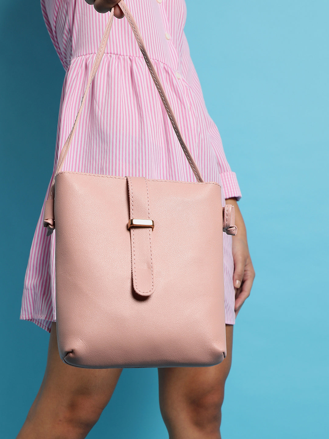 Daisy Pink/Peach Cross Body Bag - Shop authentic Indian Women's Fashion by Haute Sauce