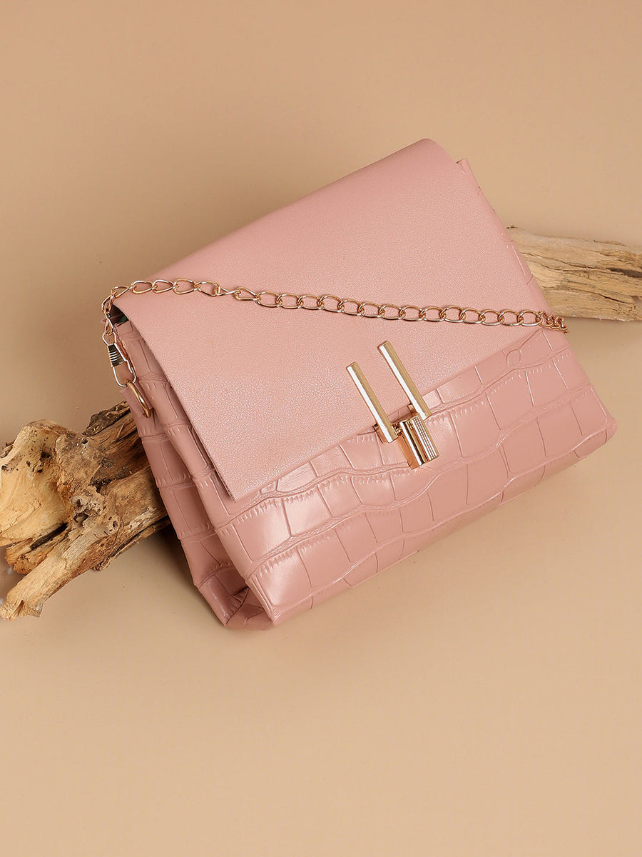 Mirabelle Pink Cross Body Bag - Shop authentic Indian Women's Fashion by Haute Sauce